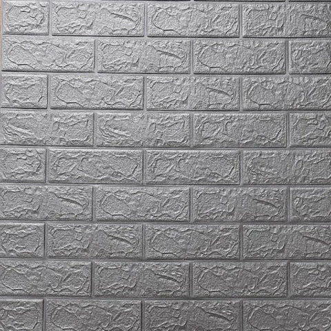 AUTOCOLLANT-MURAL-IMITATION-BRIQUE-GRIS-BRILLANT