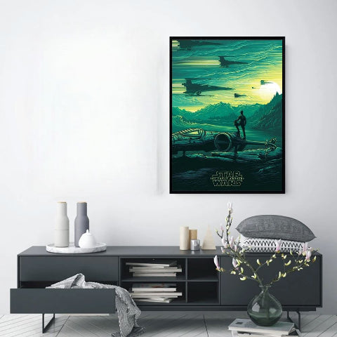 Decoration-Murale-le-reveille-de-la-force-vert-salon