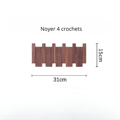 ETAGERE MURALE BOIS / PORTE MANTEAU