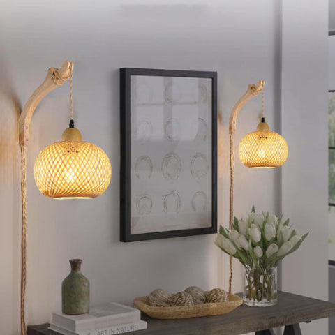 applique-murale-salon-rotin-fleure