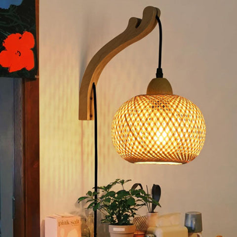 applique-murale-salon-rotin-plante