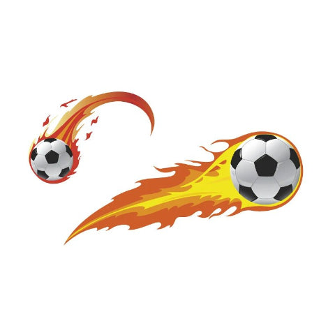 decoration-mural-sticker-football-flamme