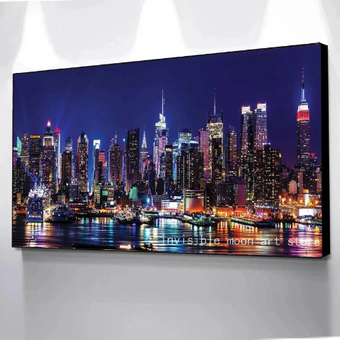 decoration-murale-new-york-de-nuit-ville