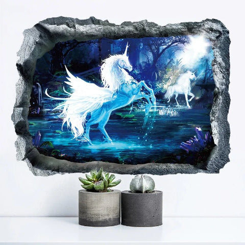 Decoration Murale - Wall Sticker - Licorne-plante