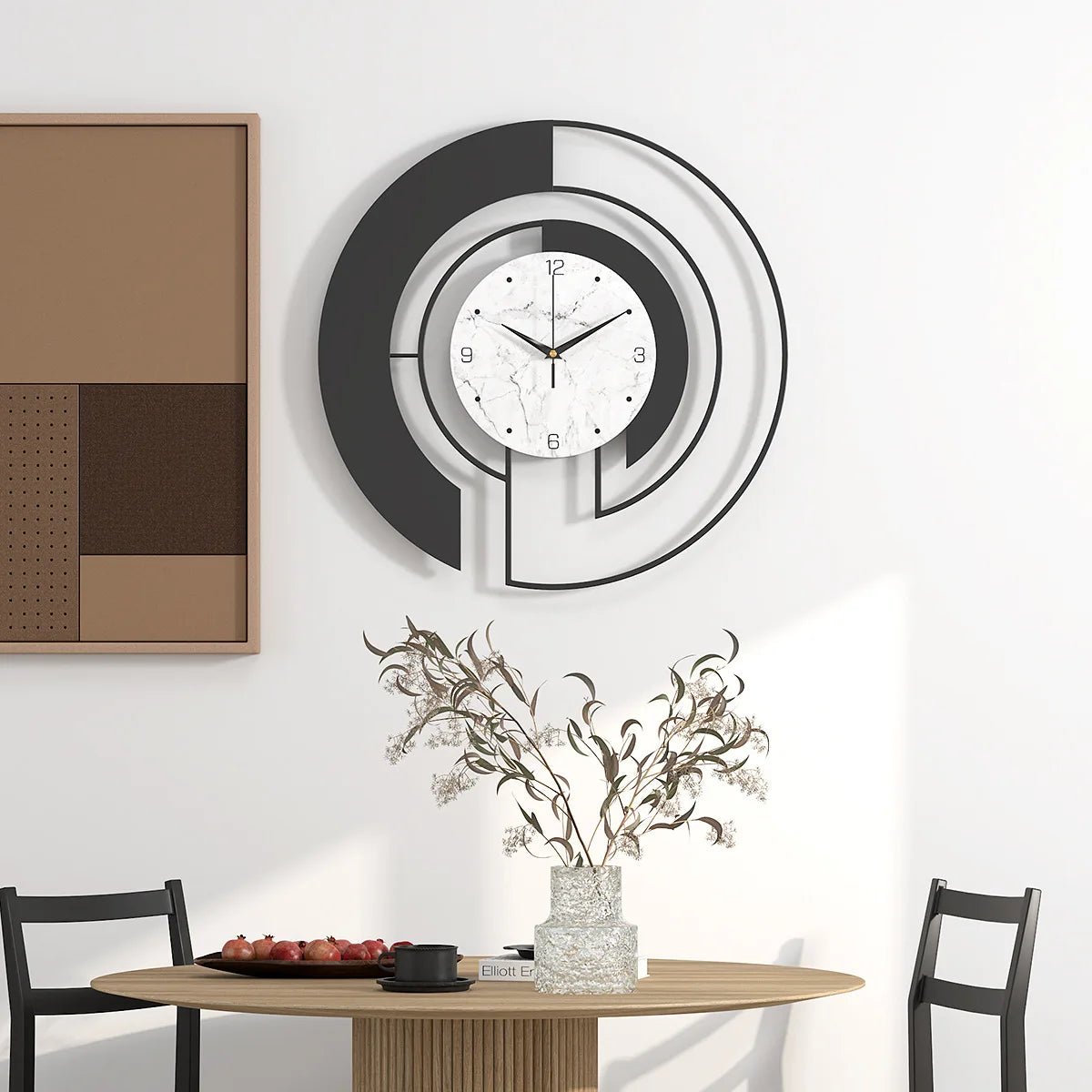 horloge-murale-decoration-maison-table
