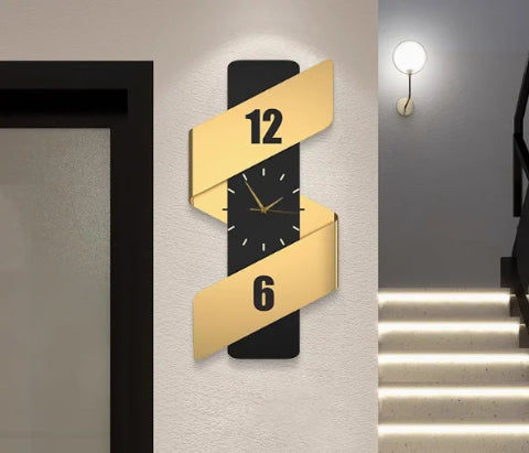 horloge-murale-numerique-metal-escalier