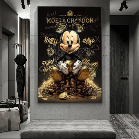 tableau abstrait micky