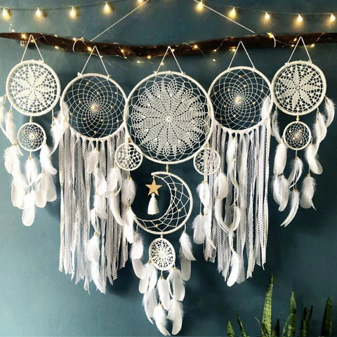 DECORATION MURALE - DREAMCATCHERS BLANC