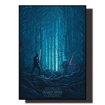 Décoration Murale - Le Réveil De La Force Bleu-star