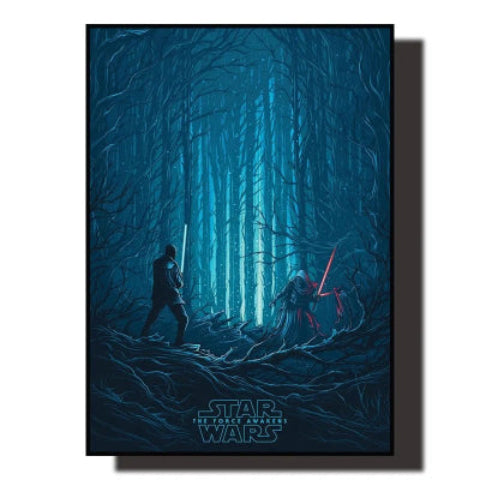 Décoration Murale - Le Réveil De La Force Bleu-star
