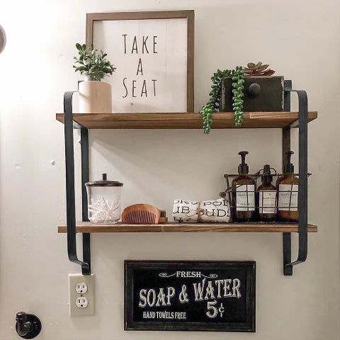 Etagere murale bois flottante deco