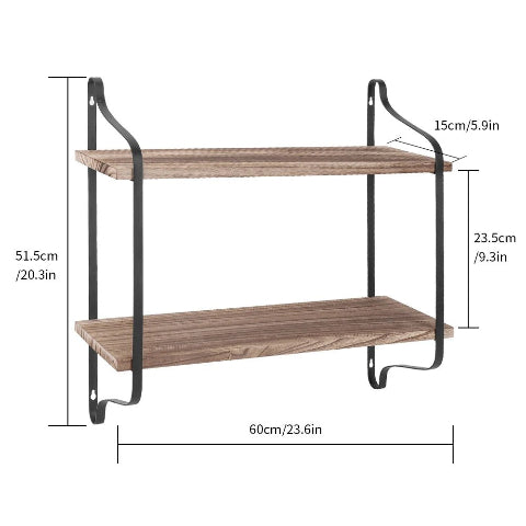 Etagere murale bois flottante dimension