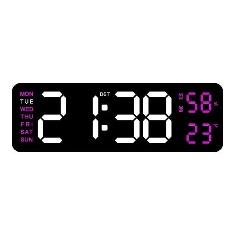HORLOGE-MURALE-ORIGINALE-LUMINEUSE-BLANC