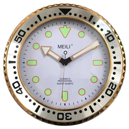 Horloge murale luxe doree