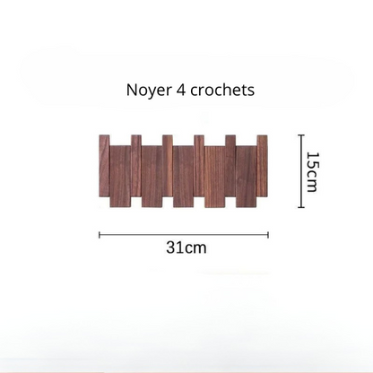 ETAGERE MURALE BOIS / PORTE MANTEAU