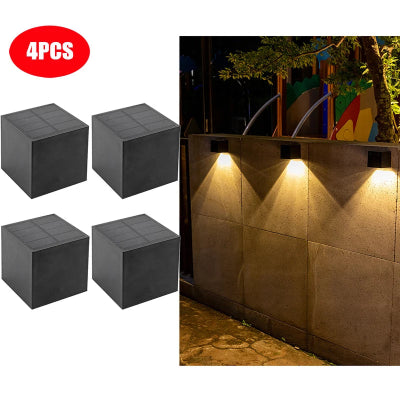 applique-murale-exterieur-carre-4pcs