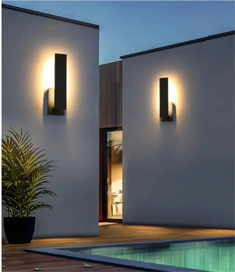 applique-murale-exterieur-villa-plante
