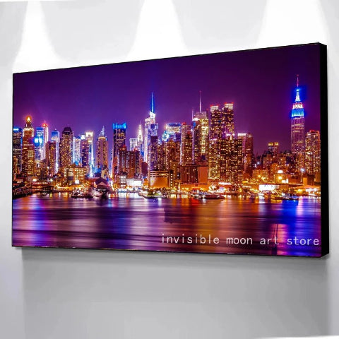 decoration-murale-new-york-de-nuit-lumiere