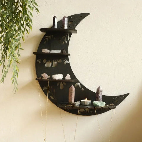 etagere-murale-bois-plante