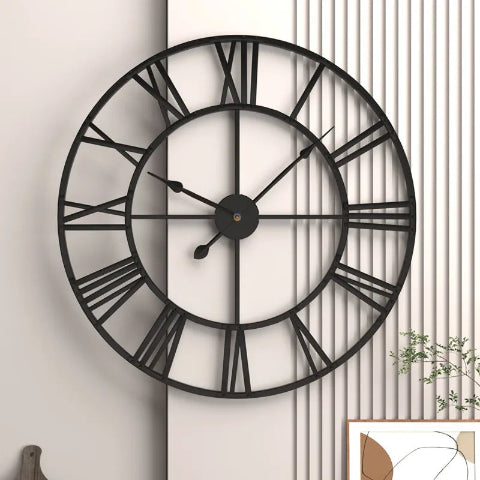 horloge-murale-chiffre-romain-3d-cadre