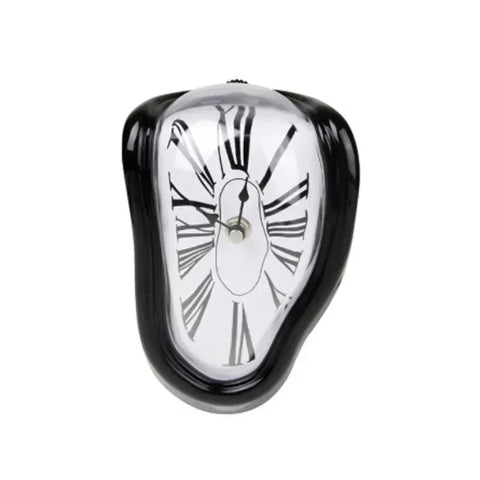 horloge-murale-deforme-fondante-noir