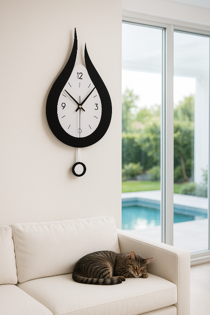 horloge-murale-originale-goutte-eau-chat