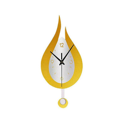 horloge-murale-originale-goutte-eau-or