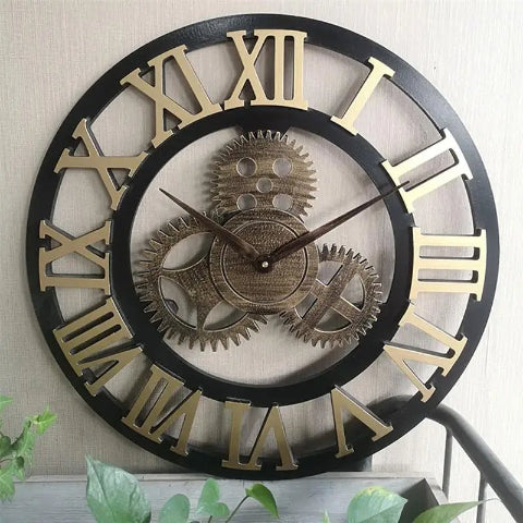 horloge-murale-rétro-plante