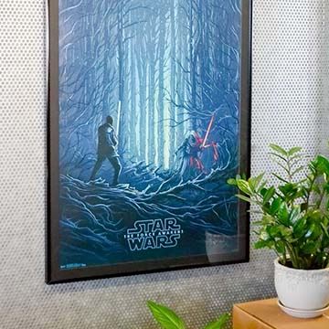 Décoration Murale - StarWarsArt™ - Le Réveil De La Force Bleu