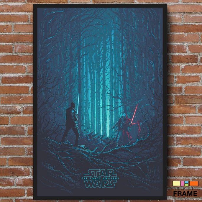 Décoration Murale - StarWarsArt™ - Le Réveil De La Force Bleu